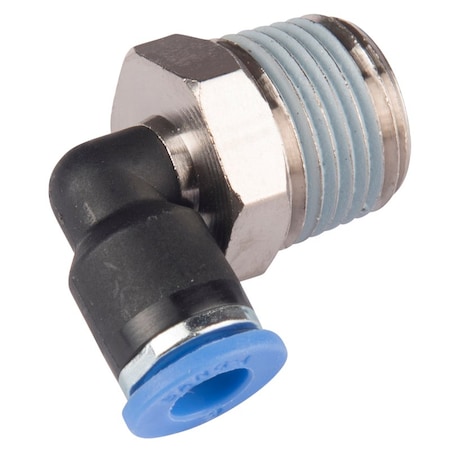 Fipa 90 Degrees elbow screw coupling, Da: 8 mm, R3/8-male 30.111